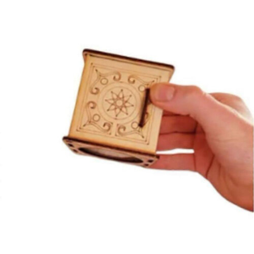 (Magic Box) Handcrafted Wooden DIY Magic Set, Magic Pencil Box, Key Through Coin Magic