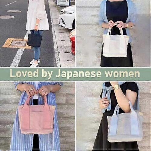 (pink) Gilmore Glee Everyday Tote Bag, Multiple Pockets Large Capacity Canvas Handbag 1