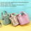 (pink) Gilmore Glee Everyday Tote Bag, Multiple Pockets Large Capacity Canvas Handbag 4