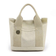 (khaki) Gilmore Glee Everyday Tote Bag, Multiple Pockets Large Capacity Canvas Handbag