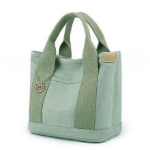(green) Gilmore Glee Everyday Tote Bag, Multiple Pockets Large Capacity Canvas Handbag