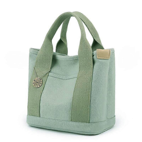 (green) Gilmore Glee Everyday Tote Bag, Multiple Pockets Large Capacity Canvas Handbag