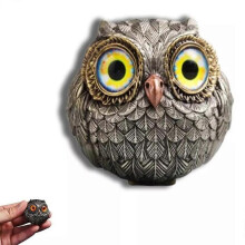 (green) Lucky Owl Guardian-The Wise Watcher,Retro Owl Decor Figurines Shelf Decor