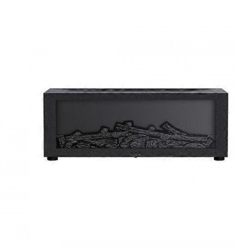 (Black with 3 essential oil) My Mini Fireplace Diffuser for Essential Oils,Flame Aroma Humidifier with Remote