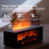 (Black without essential oil) My Mini Fireplace Diffuser for Essential Oils,Flame Aroma Humidifier with Remote 2
