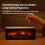 (White with 3 essential oil) My Mini Fireplace Diffuser for Essential Oils,Flame Aroma Humidifier with Remote 5