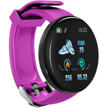 (Purple) Smart Watch Band Sport Activity Fitness Tracker Kids Bracelet For Android & iOS 2024 NEW