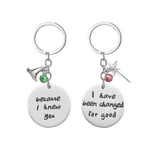(Keychain set) Wicked The Musical Necklace,Wicked Inspired Bff Keychain Set,Friendship Gift