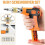 (orange)16-In-1 Multi Screwdriver Set, Electric Screwdriver Gun with Magnetic Bit Set 2