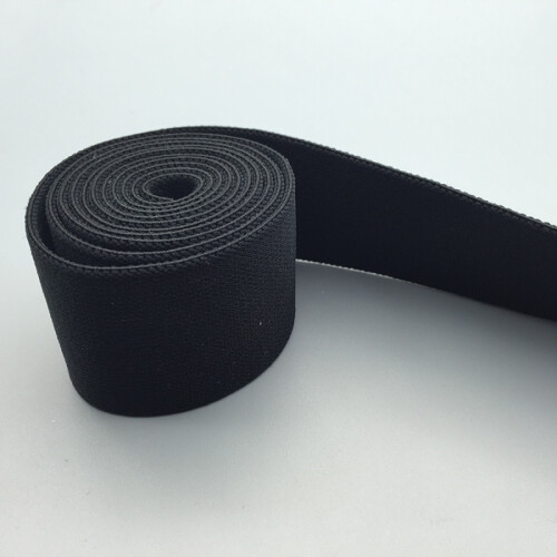 Bande élastique noire de 45 m de large et 50 mm de large, haute qualité 1