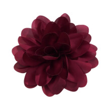 Populaire stoffen bloemen broche accessoire Delicate stoffen bloemen broche speld Delicate kraag speld voor reizen en vrije tijd Wijnrood 2