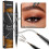 (Light Brown)Hellokiss Liquid Eyebrow Pen,2 in 1 Dual-ended Natural 4 Fork Tip Liquid Eyebrow 4