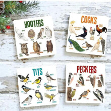 (4pcs) Animal Coasters Home Decoration Coasters Ornaments Decoration Christmas Gifts