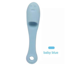 (blue) Cat Chin Brush,Chin Cleaner,Finger Brush Silicone Pet Toothbrush for Pet Care
