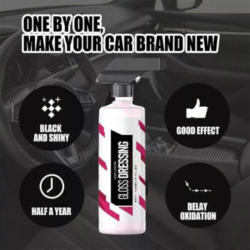 New Gloss Dressing - Plastic, Trim & Tire Dressing - Restore Faded Plastics 2