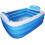 Φουσκωτή πισίνα 150x115x50cm - Ορθογώνια πισίνα PVC για παιδιά & ενήλικες, εξωτερική χρήση 1