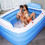 Φουσκωτή πισίνα 150x115x50cm - Ορθογώνια πισίνα PVC για παιδιά & ενήλικες, εξωτερική χρήση 2