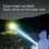 (Black) Three-Eyed Monster Mini Flashlight Rechargeable LED Flashlights High Lumens 4