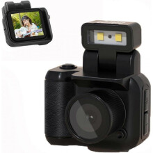(Black without battery) Mini Camera, Mini Vintage Camera, Tiny Nostalgic Snap Camera
