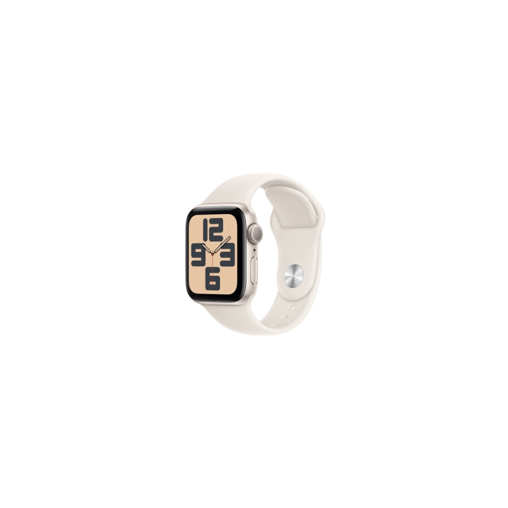APPLE WATCH SE SERIES 10 40MM GPS STARLIGHT ALUMINIUM CASE WITH SPORT BAND S/M MXEF3QL/A