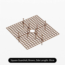 (Coffee 3)Useful Plants Protector Round Multi-use Soil Covers Protector Garden Durable Protection