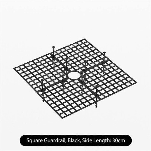 (Black 1) Useful Plants Protector Round Multi-use Soil Covers Protector Garden Durable Protection