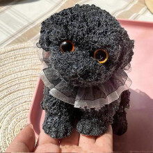 (black)Dog Squishy Squeeze Toys, Squishy Dog Squishy Quiet Fidget Toys