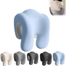 (Blue)Extra Firm Office Chair Headrest Attachment - Ergonomic Neck Support Pillow