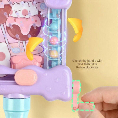 (Pink) Children's Ball Receiving Machine Puzzle Thinking Training Hand-eye Coordination 2