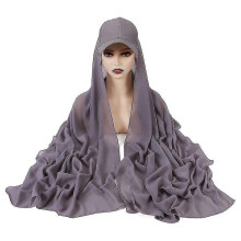 (As show, One size) Baseball Cap Sports Hijab Scarf Protector Reusable Washable