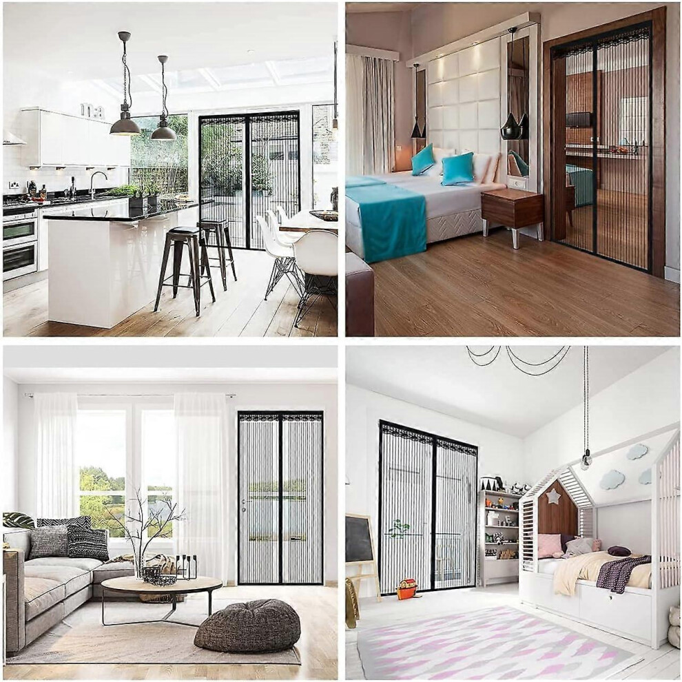 (As Show, One Size) Magnetic Door Mosquito Net Anti-Mosquito Door Curtain With Magnetic Closure Without Drilling For Balcony Door, Cellar And Terrace 4631153662980