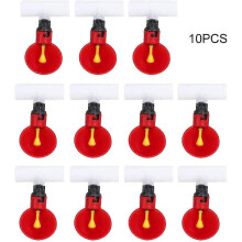 (As show, One size) Chicken Waterer, Automatic Chicken House Water Dispensers, Poultry Feeding Cups, 10pcs Automatic Chicken Water Cups Waterer 1/2 inch