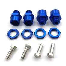 12mm Turn 17mm Extension Wheel Hex Hub Adapter for 1/10 Rc Car Buggy Truck Can Use 1/8 Tires,dark B