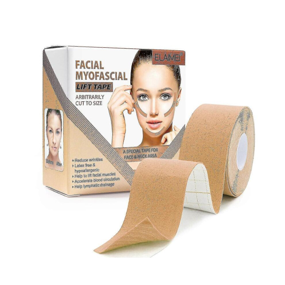 Facial Myofascial Lift Tape Wrinkle Patches,face Eye Neck Lift Tape, Anti-wrinkle Patches Anti-freeze Stickers Neck Lift Tape for Firming And Tighten
