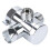 3 Way T-adapter Bath Shower Mixer Diverter Valve Splitter Connector 1