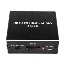 4k Hdmi-compatible To Hdmi-compatible Optical Spdif 3.5mm Audio Extractor Converter Splitter Adapter