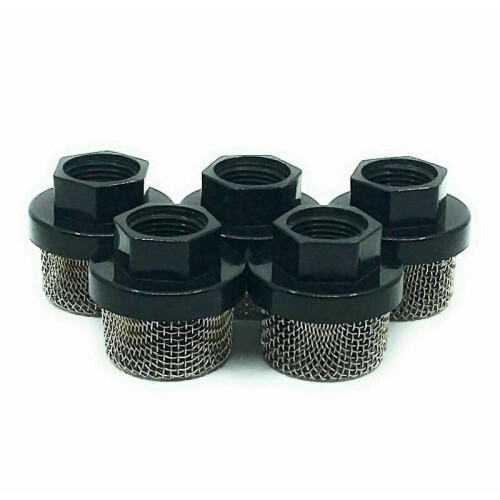 5pack Asp Inlet Screens Replacement for 46385 7/8" Unf Nylon Cap Inlet 2