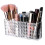Makeup Brush Holder Storage Box Diamond Pattern 3 Slots Transparent Makeup Brush Storage Box 2