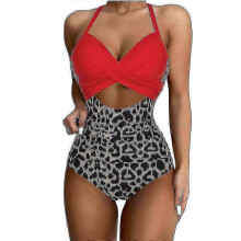 (S, B4702LE) Push Up One Piece Swimsuit Women 2023 Cut Out Swimwear Female High Waist Beachwear Xl Halter Monokini Women Swimsuit One Piece