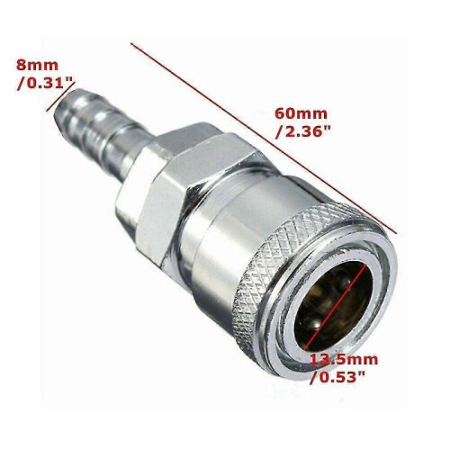 4x 8mm Gas Hose Copper Nozzle Quick Release Connector for Motorhome 1
