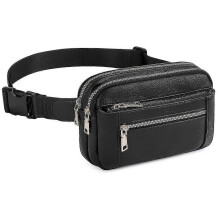 (As show, One size) Women's Belt Bag Crossbody Bag Leather Belt Bag With Adjustable Shoulder Strap E