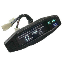 (As show, One size) Lcd Digital Motorcycle Multi Gauge Bar Speedometer Odo Tachometer Gea Excellent