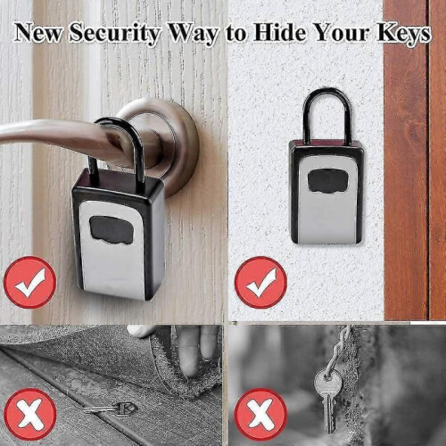 Key Safe with Number Code Key Box with Code, Key Safe Outdoor Hiding Key 2