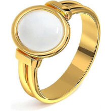 (As show, One size) Shell Gold Signet Rings for Women, Non-Tarnish Stainless Steel Rings with 18K Gold Plated, Chunky Statement Thumb Ring for Women, Girls