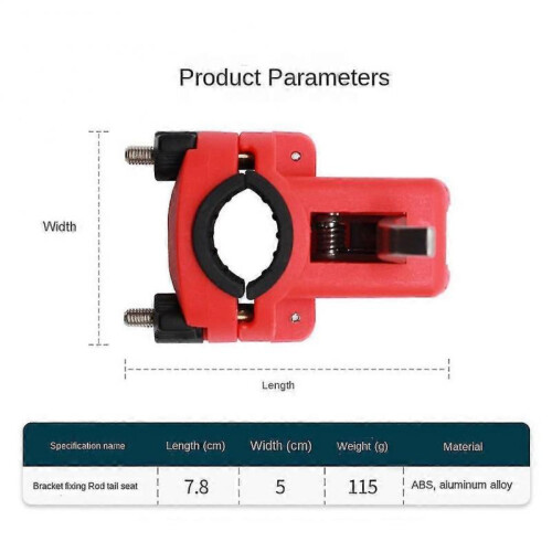 Fishing Rod Bracket Adjustable Fixed Durable Boat Pole Mount Tail Head Rest Holder Tools Holder Acc 2