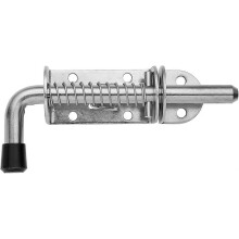 (As show, One size) Spring Loaded Latch Pin, 304 Stainless Steel Barrel Bolt Thickened 2mm Door Lock, 5 Inch Brushed Finished, HSB300