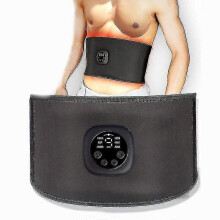 (As show, One size) Electric Abdominal Body Slimming Belt Waist Band Smart Abdomen Muscle Stimulator Abs Trainer Fitness Lose Weight Fat Burn