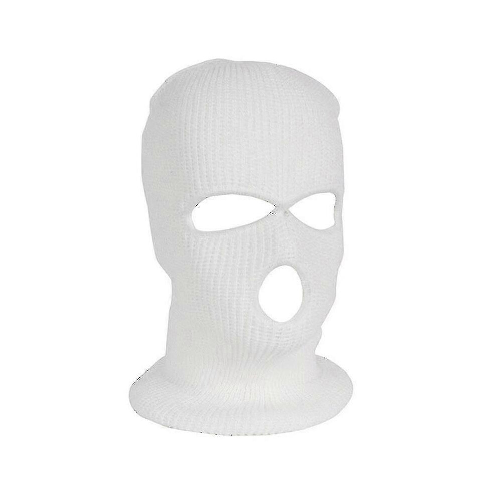 (As Show, One Size) 3 Hole Balaclava Beanie Hat Hoody Warm Tactical Full Face Ski Cover 6902676397276