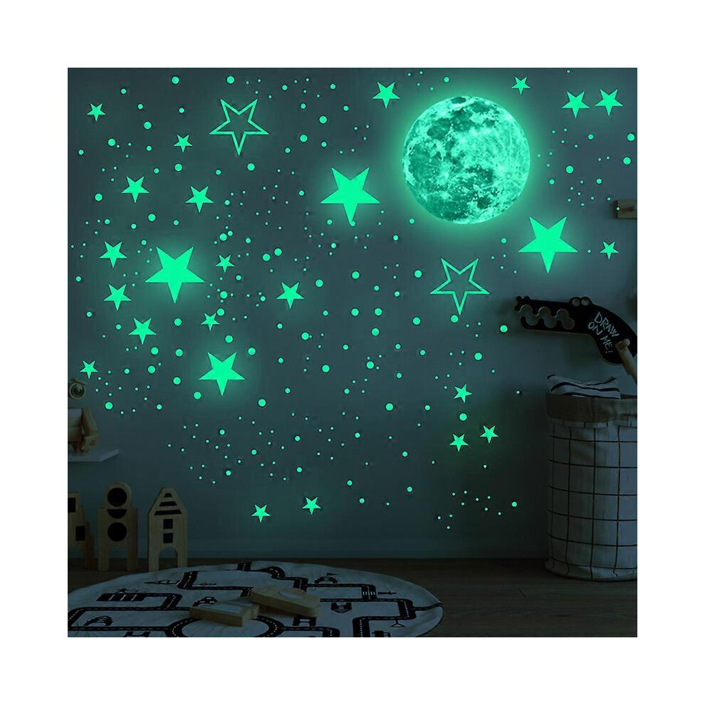 (As Show, One Size) Glow In The Stars For Ceiling, Glowing Stars For Ceiling Planets, Stars Wall Decals, Solar System Galaxy Dark