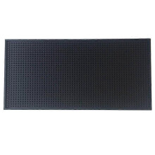 (As show, One size) Bar Mats for Home Pub, Black Beer Mats, Non-Slip Rubber Bar Service Mats for Pub Kitchen Countertop Coffee Table(1pcs, black)